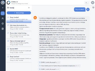 ComBot razgovor sa AI asistentom